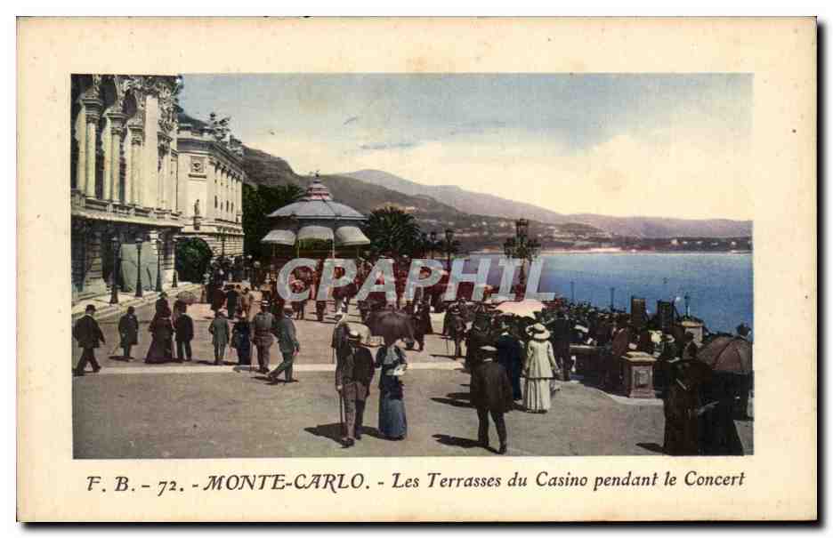 CPA Monte Carlo Les Terrasses du Casino Pendant le Concert