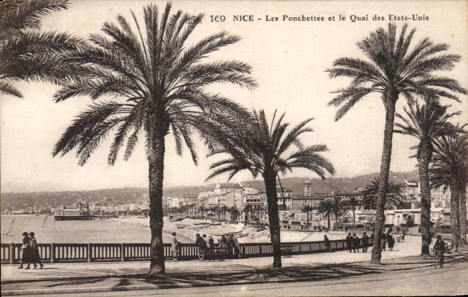 CPA Nice Les Ponchettes et le Quai des Etats Unis