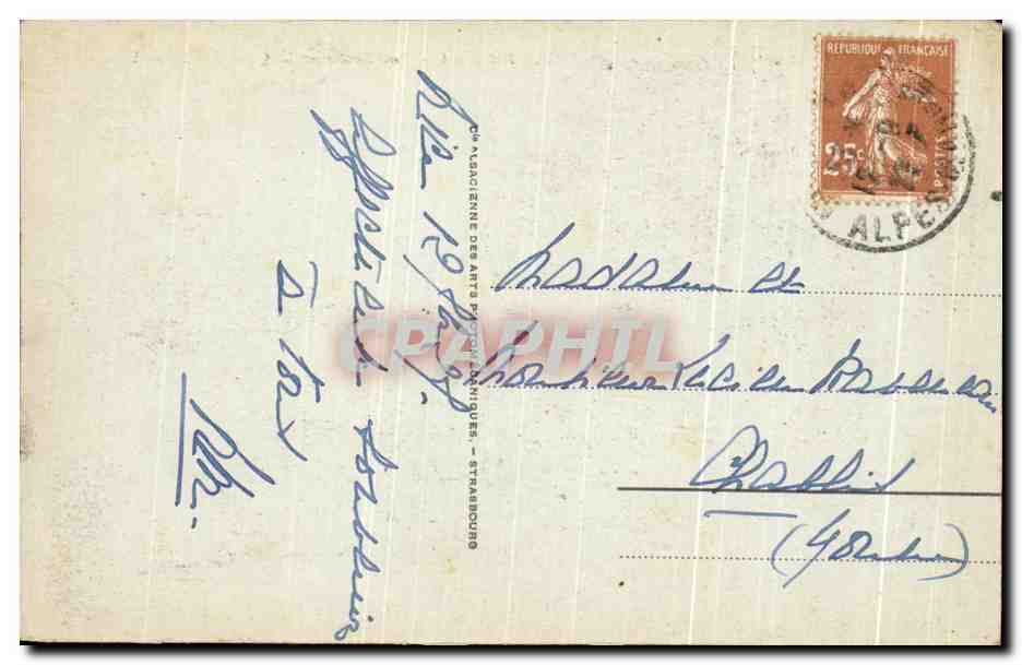 CPA Nice Les Ponchettes et le Quai des Etats Unis — Rückseite