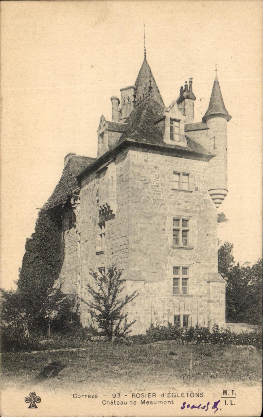 CPA Correze Rosier d'Egletons Chateau de Meaumont
