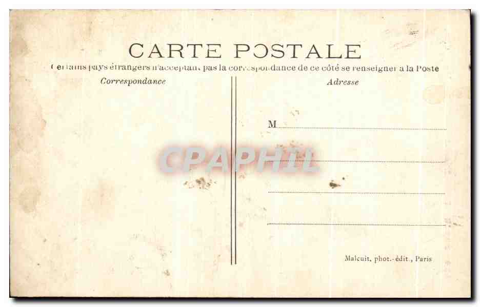 CPA Paris Eglise Notre Dame Chimere — Rückseite