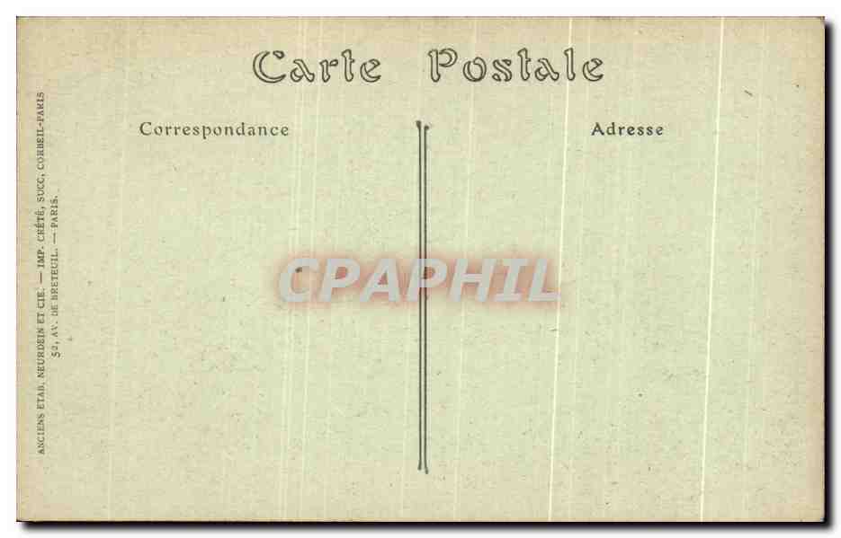 CPA Paris Le Ministere de la Marine — Rückseite