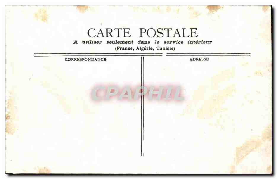 CPA Paris Le Palais De Justice La Ste Chapelle — Rückseite