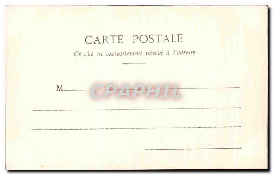 CPA Paris Bois Boulogne Le Chateau de Bagatelle — Rückseite