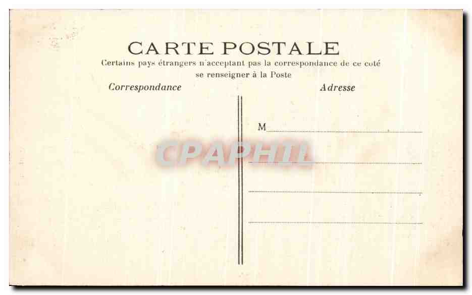 CPA Paris Le Palace Hotel Avenue des Champs Elysees — Verso