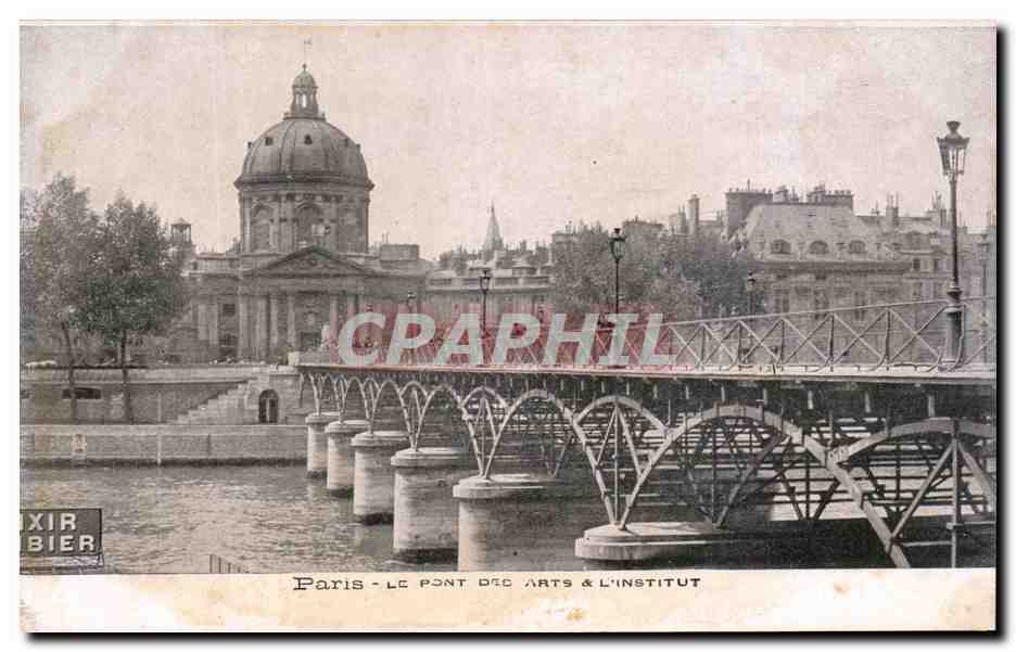 CPA Paris La Pont Des Arts et l'Institut
