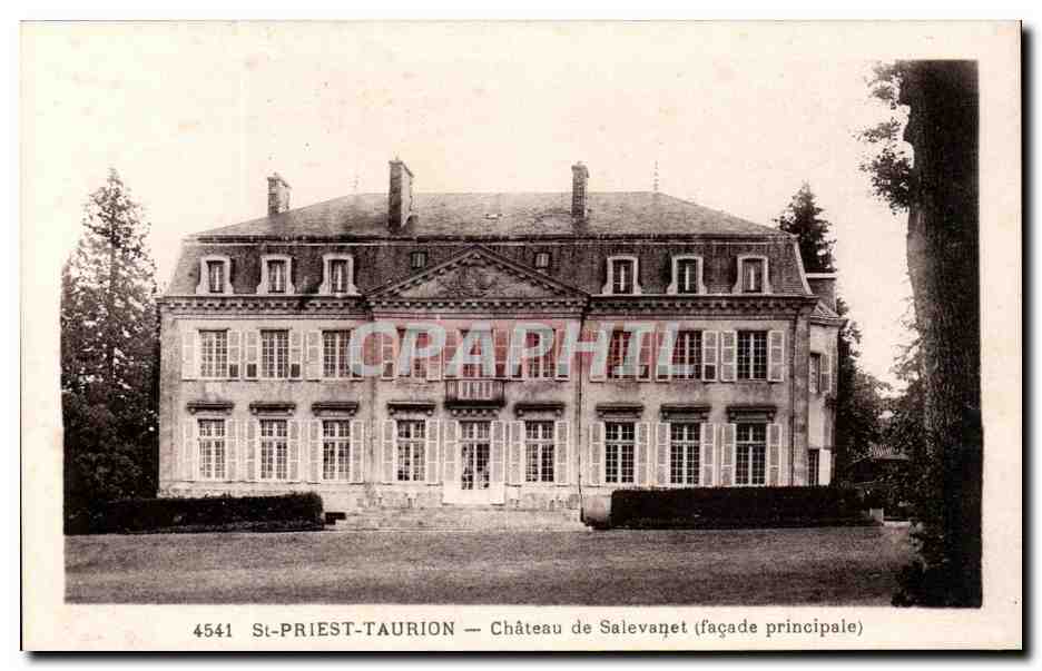 CPA St Priest Taurion Chateau de Salevanet