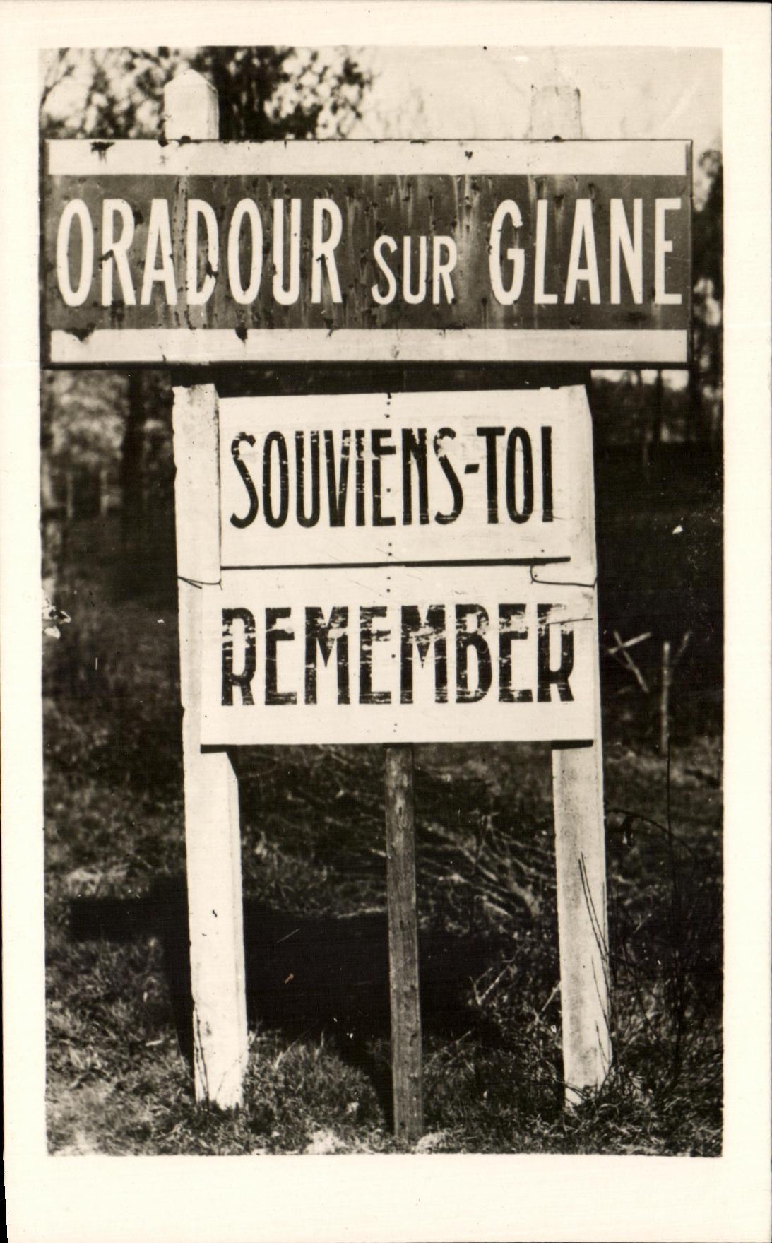 CPSM Oradour Sur Glane Souviens Toi Militaria
