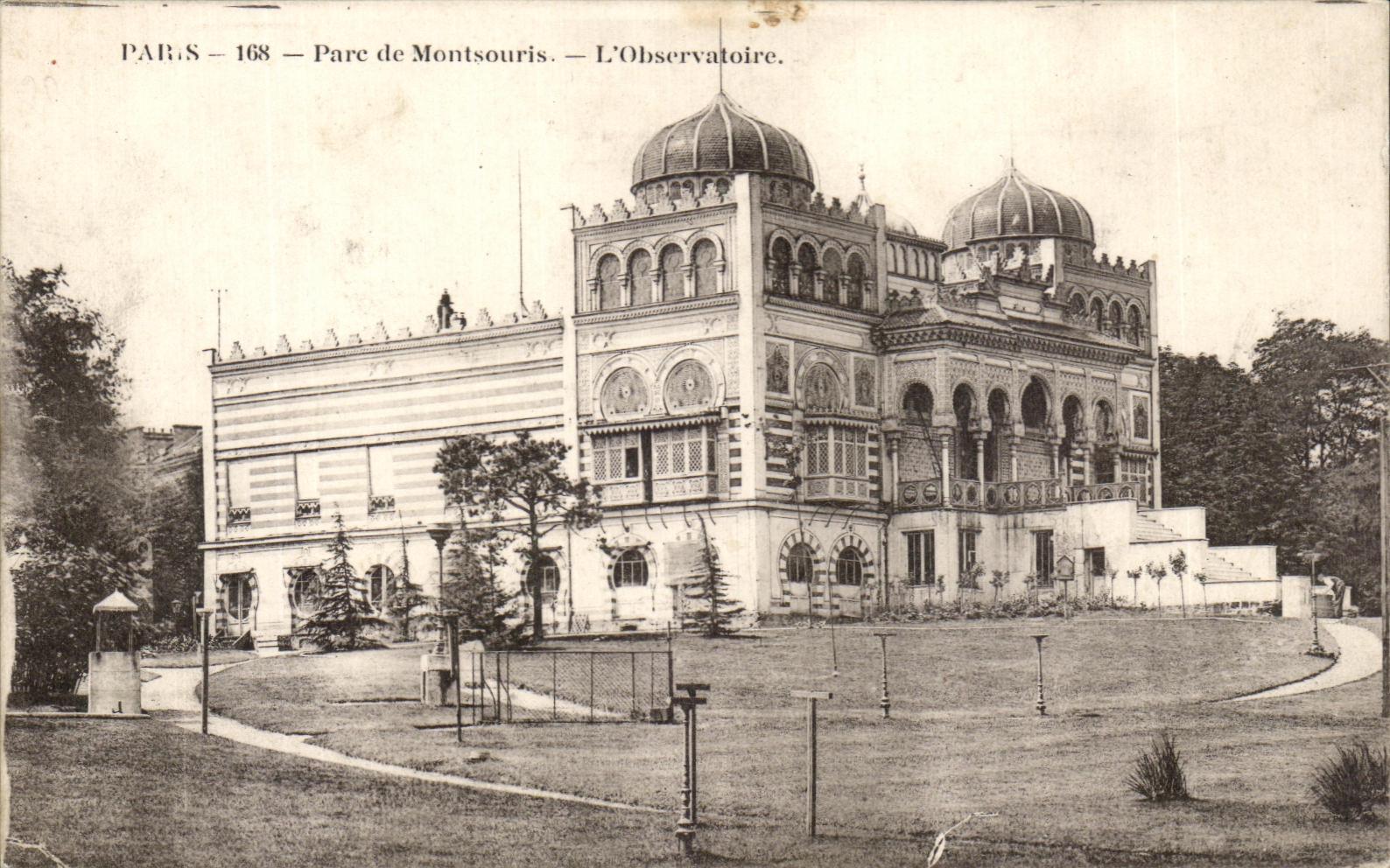 Parigi — Parco di Montsouris — L'Osservatorio — Cartolina d'epoca n°168