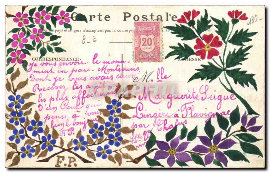 Parigi — Parco di Montsouris — L'Osservatorio — Cartolina d'epoca n°168 — Verso