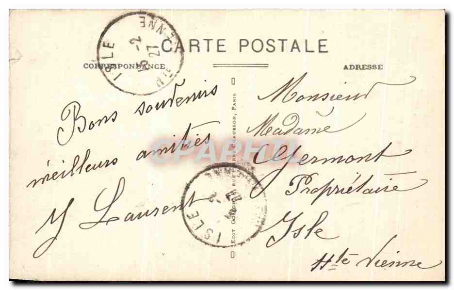 PARIS-Montmartre - Le Funiculaire et le Sacré-Cœur — G. M. n°77 — Verso