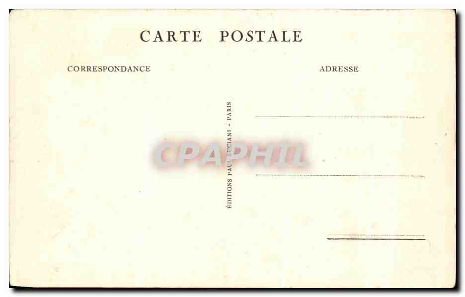 CPA Paris La Tour Eiffel prise du Trocadero Rhinoceeros  — Rückseite