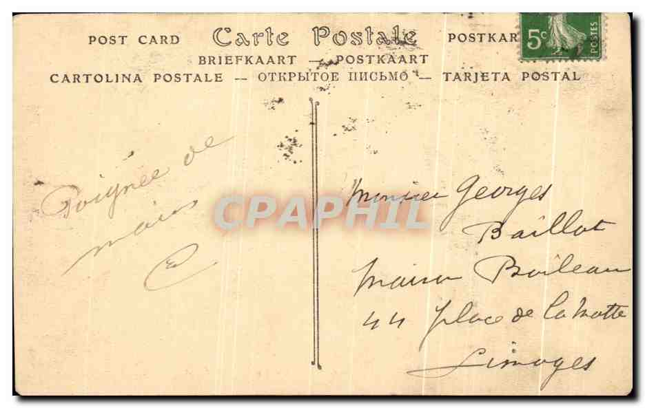 CPA Paris Le Pont d'Iena et le Trocadero — Rückseite