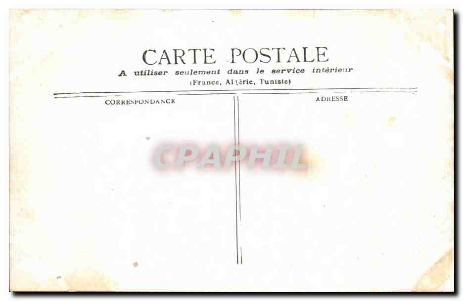 CPA Paris Le Conseil D'etat Place Du Palais Royal — Rückseite