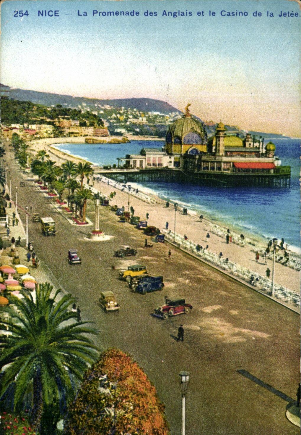 CPA Nice La Promenade des Anglais et le Casino de La Jetee