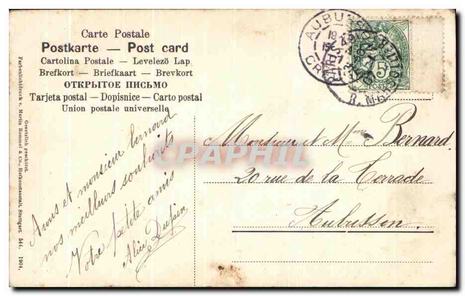 CPA Fleurs Tulipes — Verso