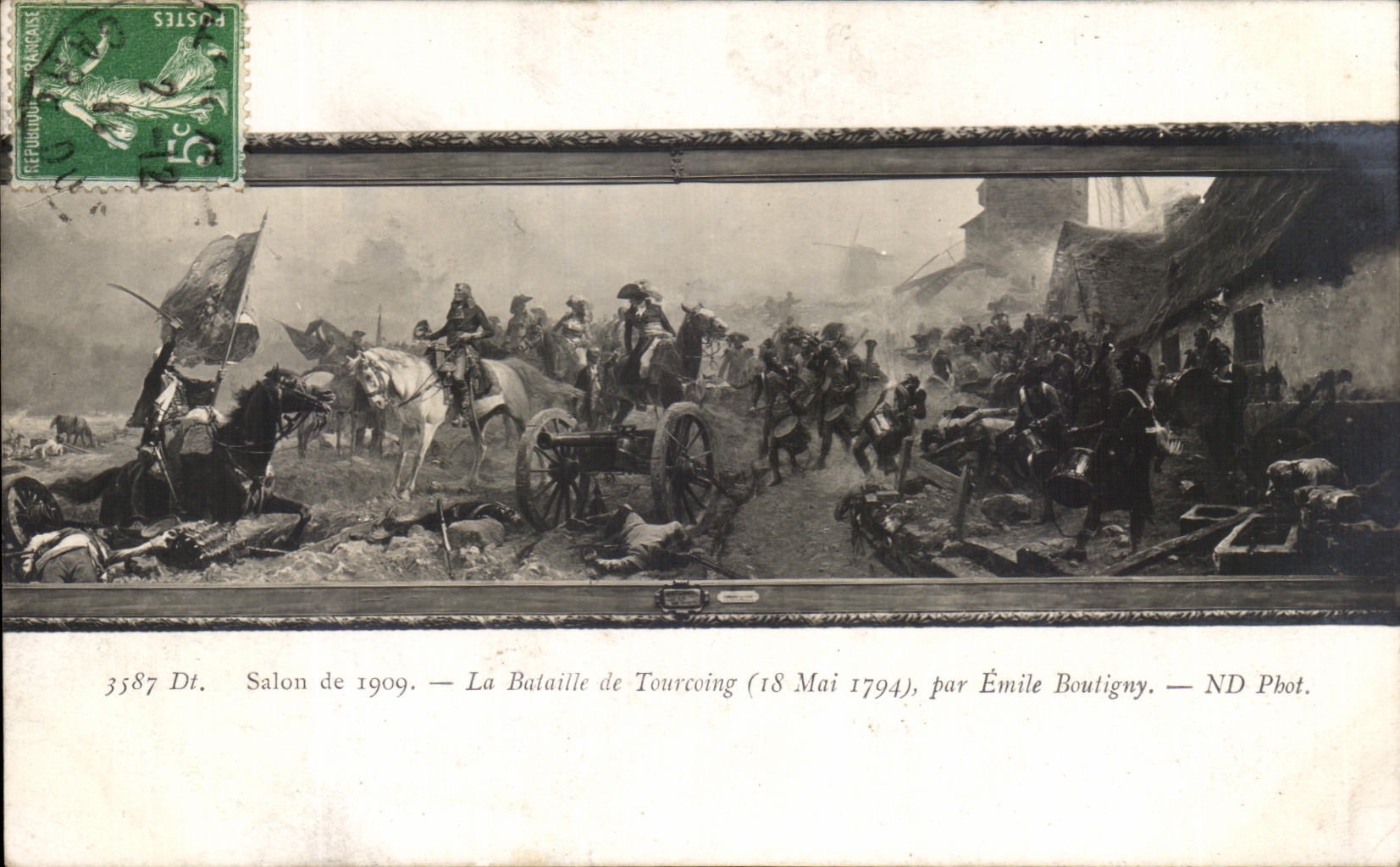 Die Schlacht bei Tourcoing — Salon de 1909 — von Émile Boutigny — ND Phot.