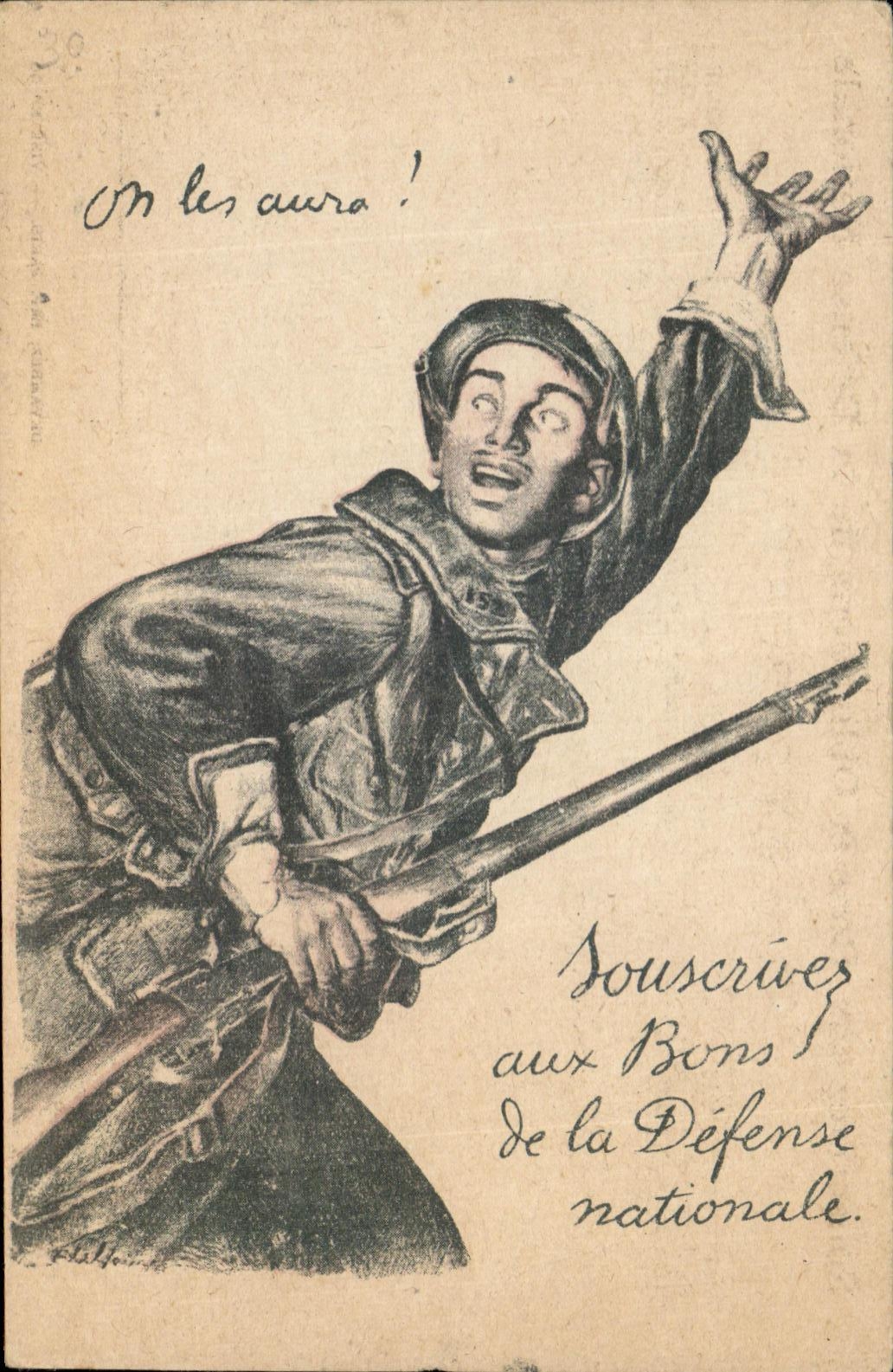 CPA Souscrives Aux Bons De La Defense Nationale Militaria 