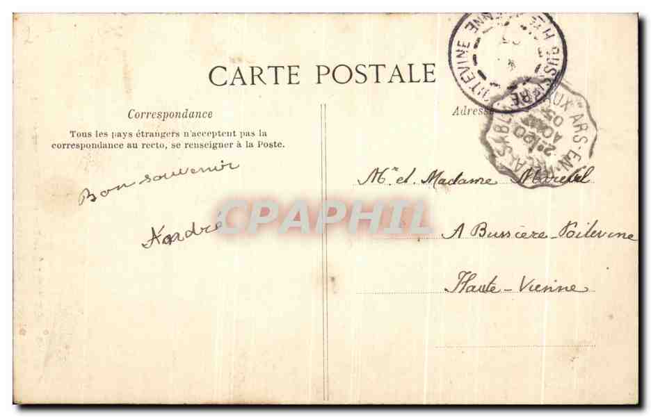 CPA Le De Re Phare Des Baleines Feu Etectrique — Verso