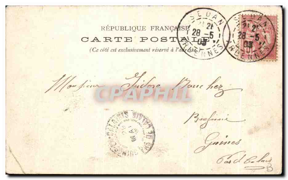 CPA Sedan L'Etat Major Allemand Sur La Marfee Pendant La Bataille De Sedan 1870 Militaria — Rückseite