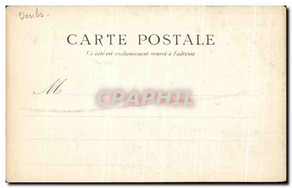 CPA Montbeliard Le Grand Pont en 1870  — Rückseite