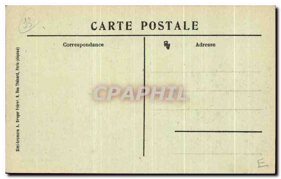 CPA Le Bourget Apres Les Combats des 28 29 et 30 octobre 1870 Militaria  — Rückseite