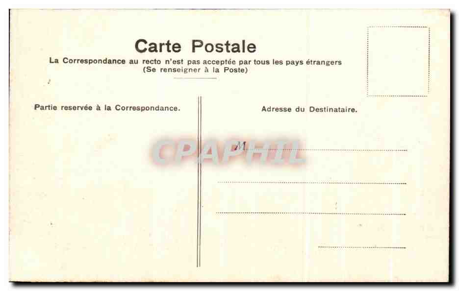 CPA Paris Lion de Belfort — Rückseite