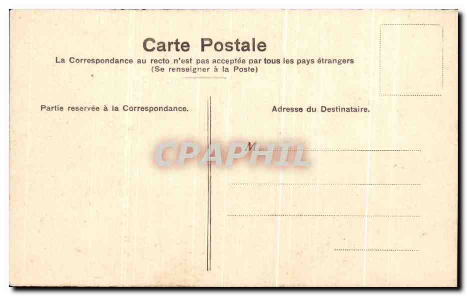 CPA Paris Boulevard Haussmann Omnibus — Verso
