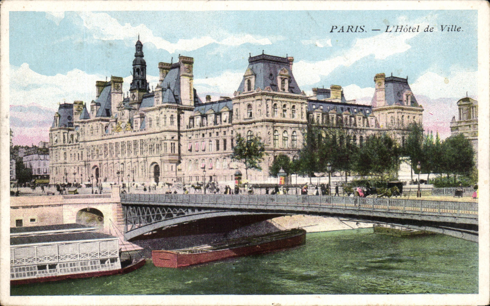 CPA Paris L'Hotel De Ville Peniche