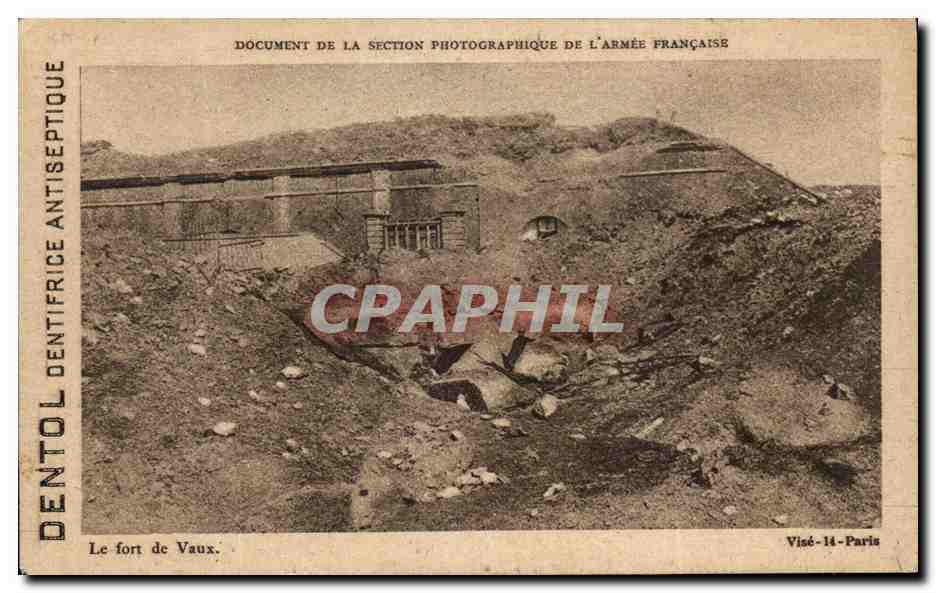 Le fort de Vaux — Document de la Section Photographique de l'Armée Française — Visé-14-Paris