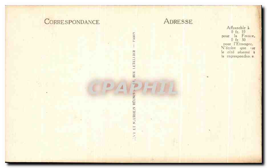 CPA Biarritz le Phare et les Falaises — Verso