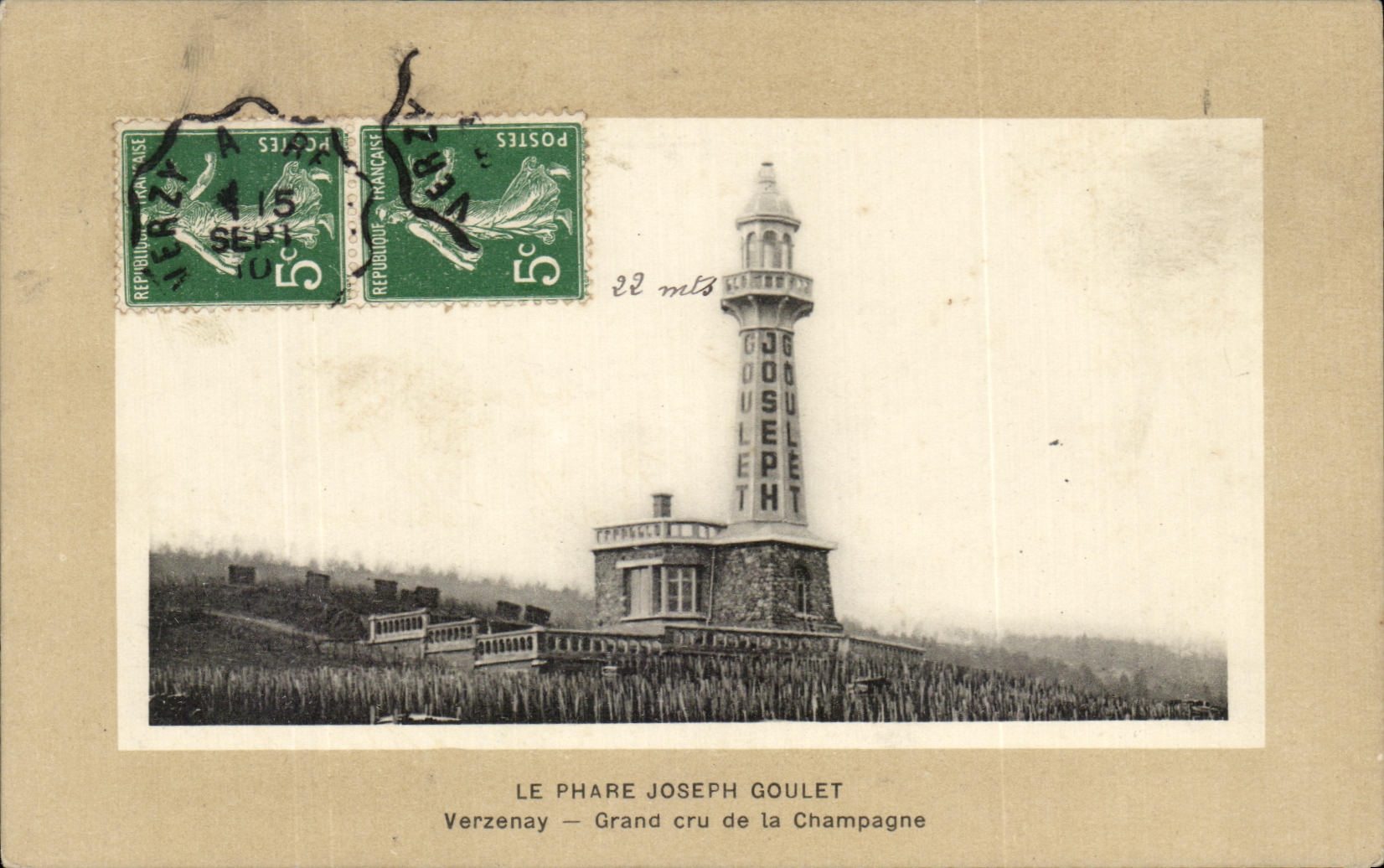 CPA Le Phare Joseph Goulet Verzenay Grand cru de la Champagne