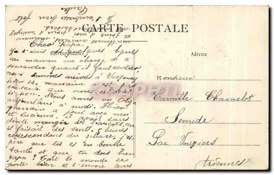 CPA Le Phare Joseph Goulet Verzenay Grand cru de la Champagne — Rückseite