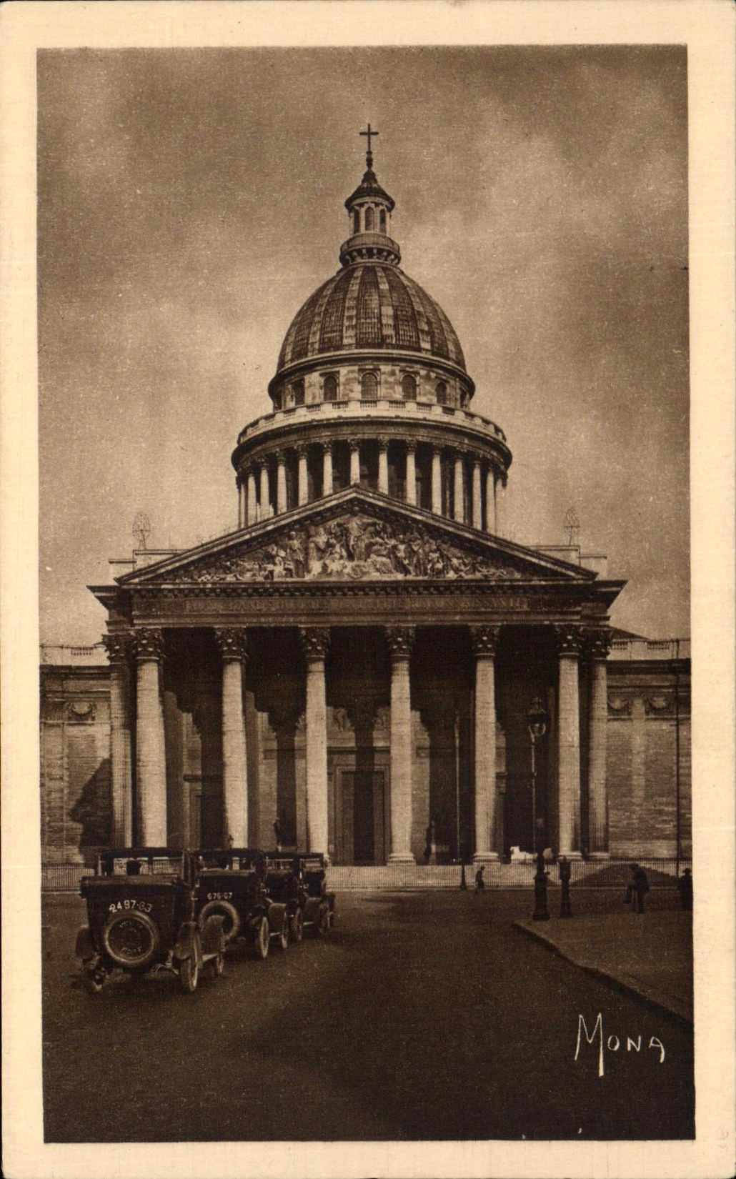 CPA Paris Le Pantheon Ancienne Eglise Saint Genevieve