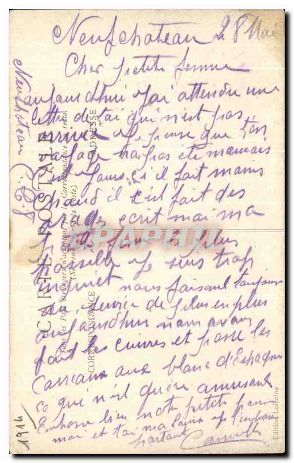 CPA Le Chien sanitaire et patriote Militaria Croix rouge — Rückseite