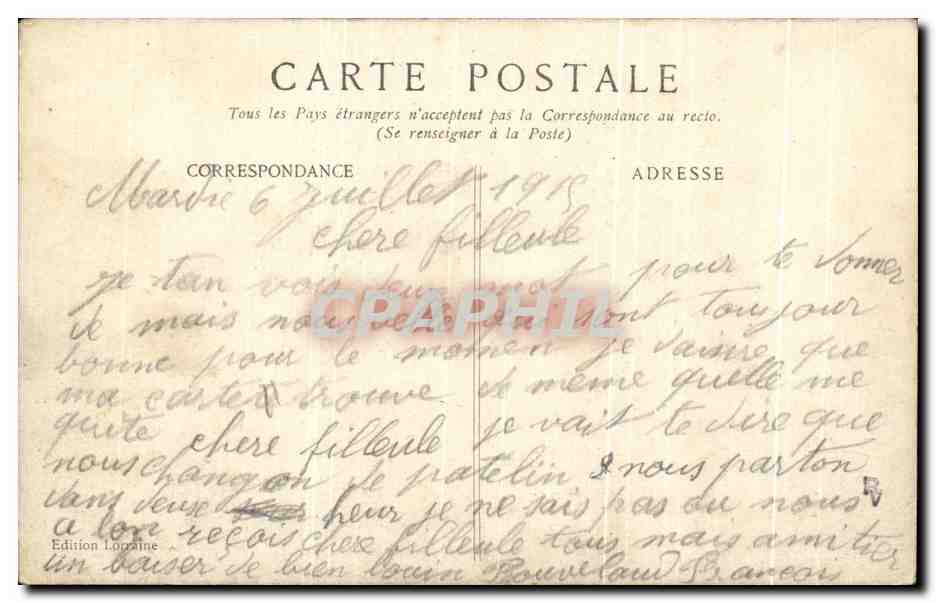 CPA Le Chien sanitaire et patriote Militaria Croix rouge — Rückseite