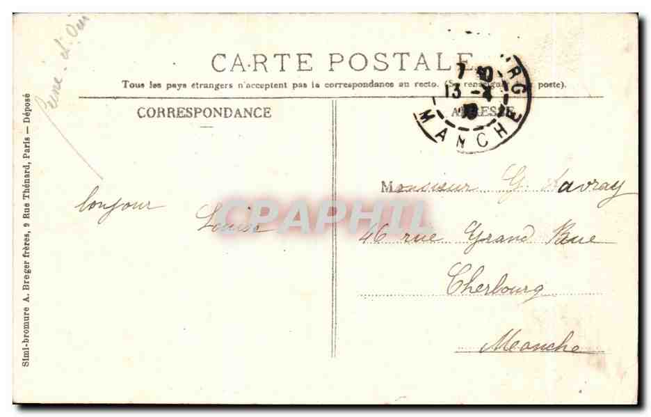 CPA Montlignon Rue Des Ecoles Enfants — Back
