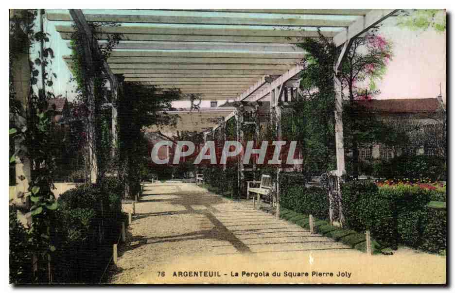 CPA Argenteuil La Pergola Du Square Pierre Joly