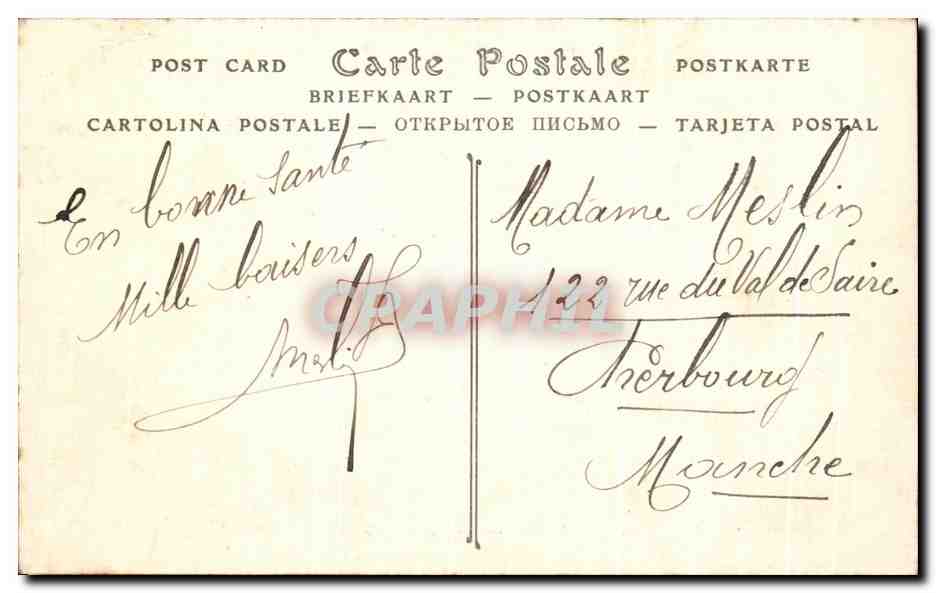 CPA Saint Gratien Carrefour De La Rue d'Epinay Et l'avenue Custine — Back