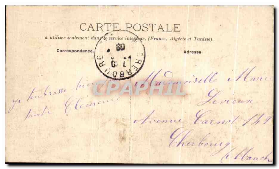 Montmorency — L'Ermitage à Montmorency — J.-O. édit., 18, rue du Château, Enghien — Verso