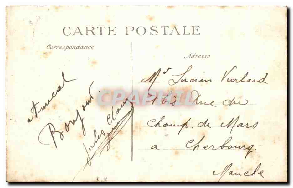 CPA Patte d'Oie D'Herblay Route De Bezons A Paris — Rückseite
