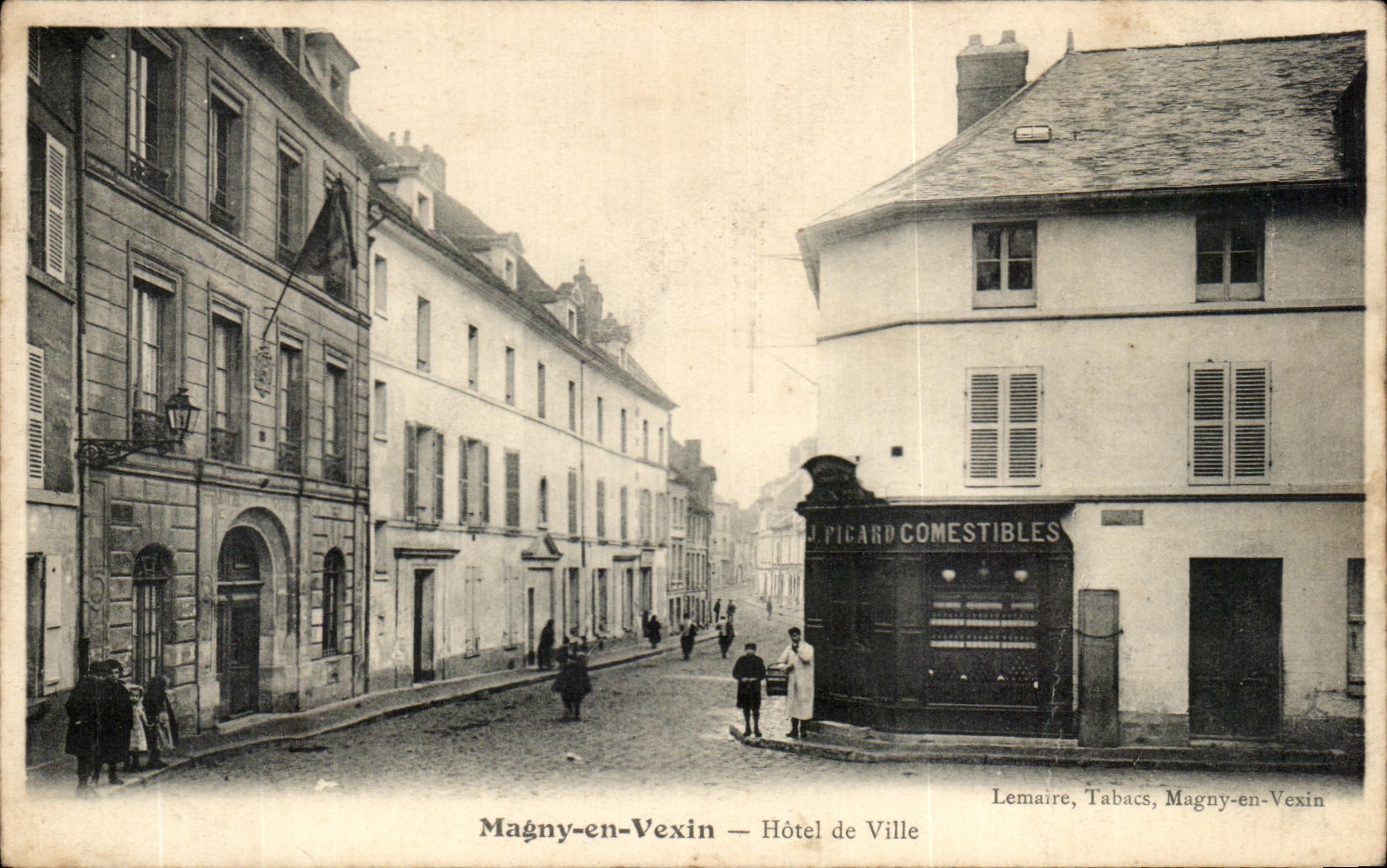 CPA Magny En Vexin Hotel De Ville