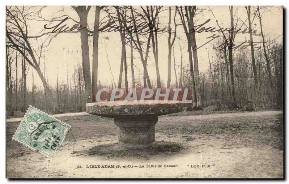 CPA L'Isle Adam La Table De Cassan