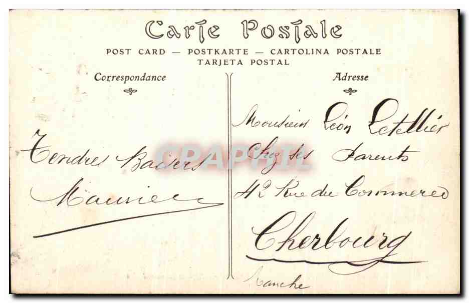 CPA Eaubonne Les Charmettes Kiosque Normand Enfants — Back