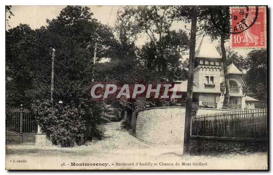 Montmorency - Boulevard d'Andilly en Chemin du Mont Griffard — L'Abellie, uitgever