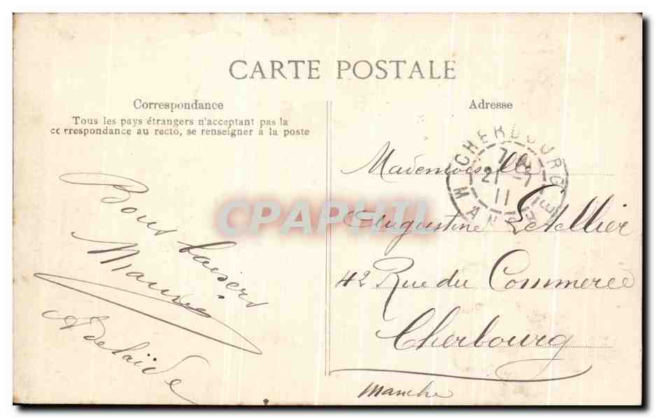 CPA Enghien Les Bains Avenue de Ceinture Un coin du Lac — Verso