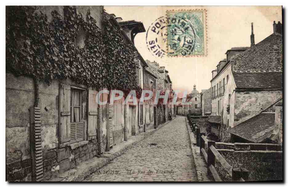 CPA Pontoise La Rue des Etannets