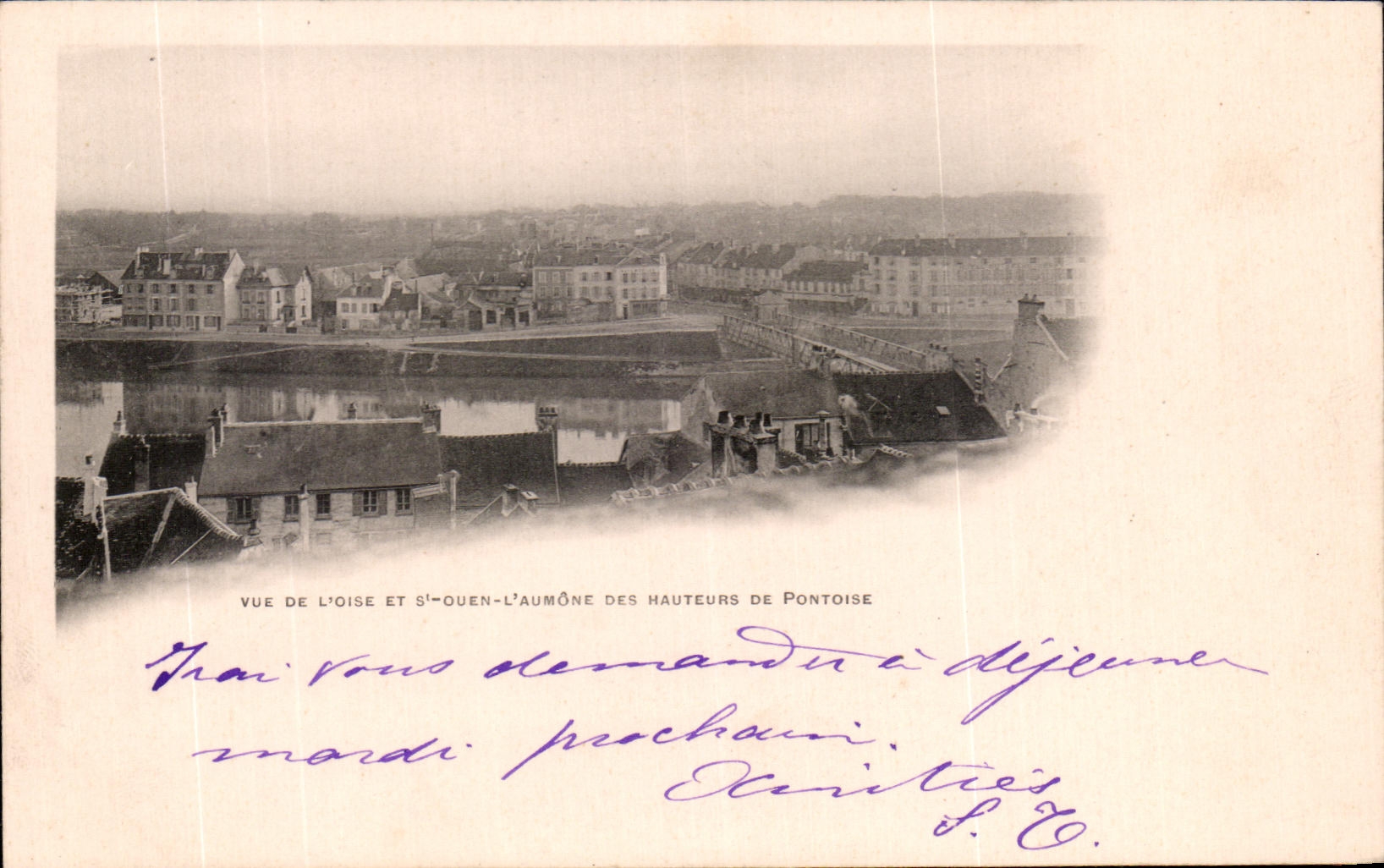 CPA Vue De L'Oise et S Ouen L'Aumone des Hauteurs de Pontoise
