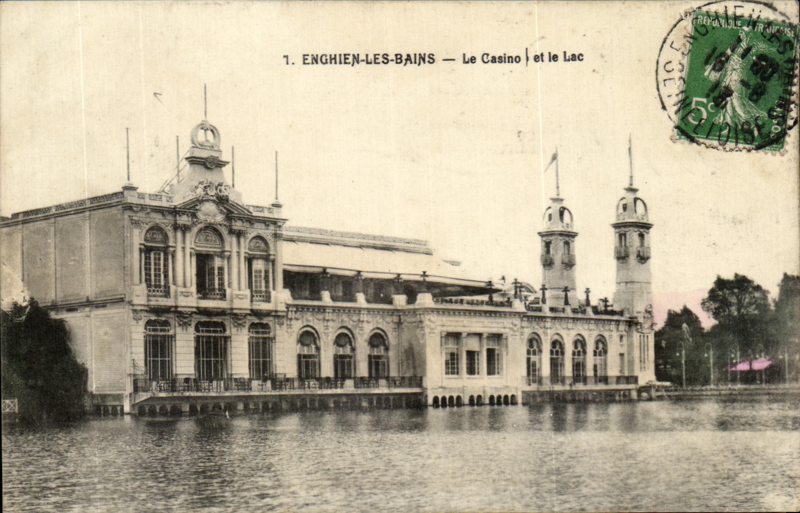 Enghien-les-Bains — Das Casino und der See — Verleger: 1. Enghien-les-Bains