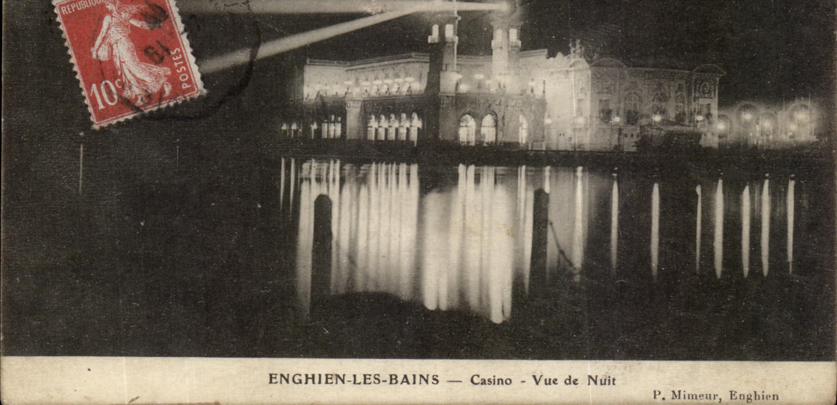 Enghien-les-Bains — Casino — Vue de Nuit — P. Mimeur, Enghien